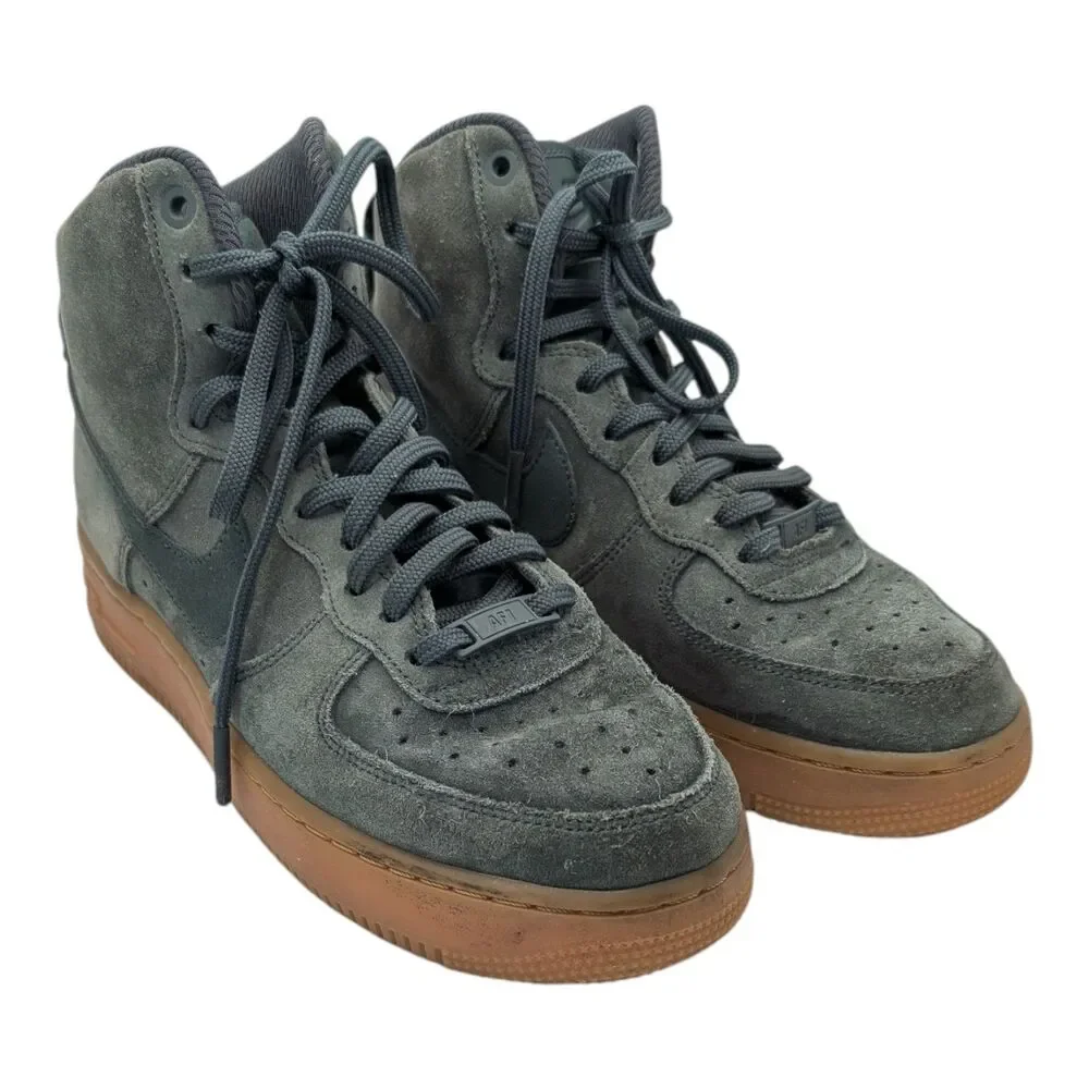 NIKE Air Force 1 High '07 LV8 Suede Vintage Green Women's 7.5 Sneakers Gum Sole